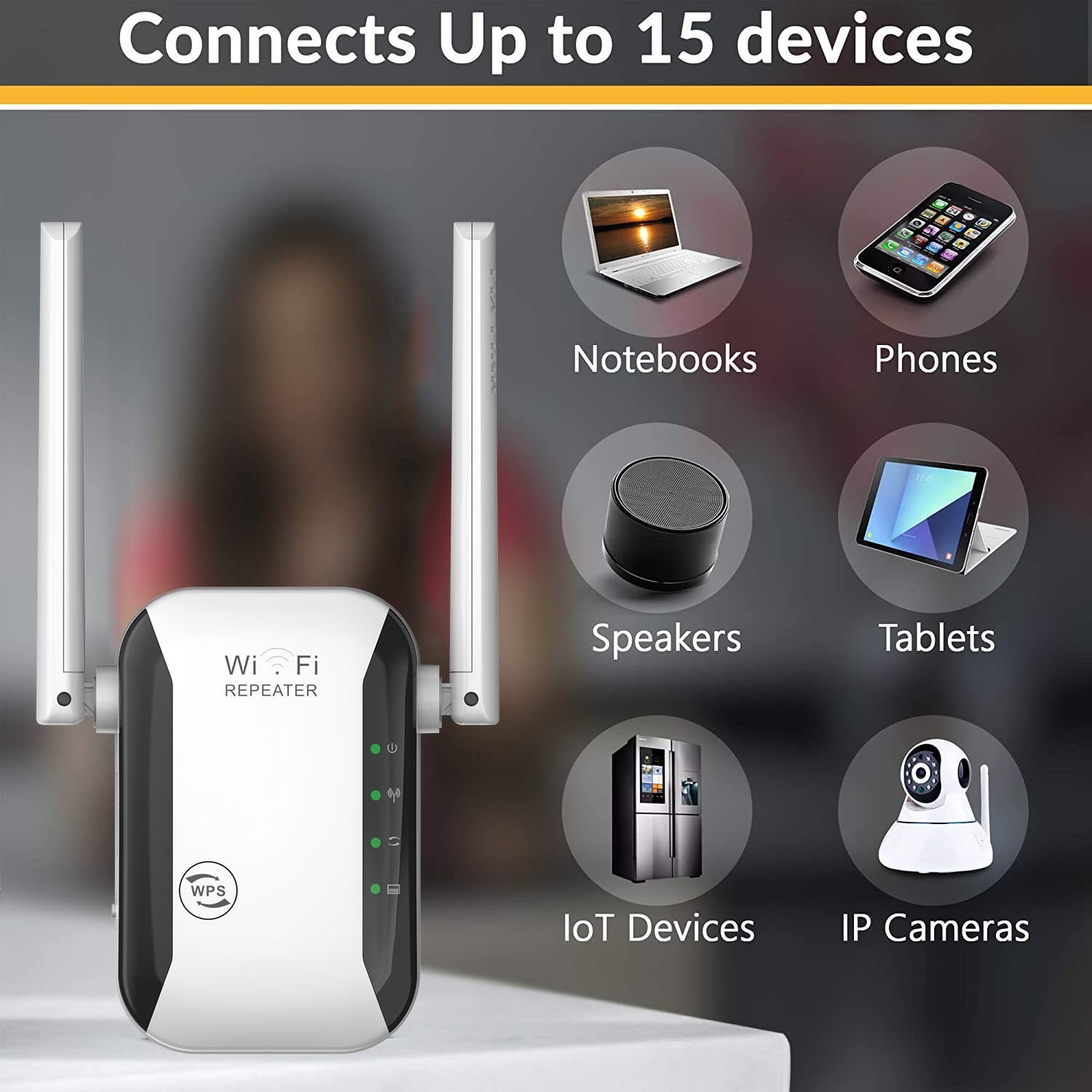 Long Range Wifi Signal Booster Extender - Luxicro