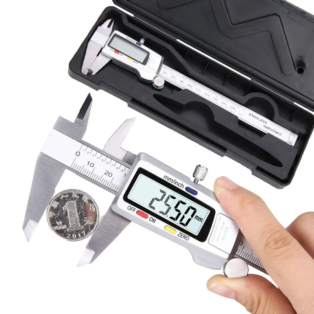 Precise Metal Electronic Caliper 6 Inch LCD Screen