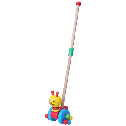 Durable Wood Baby Push Walker
