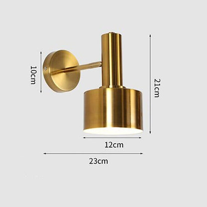 Luxury Gold Black LED Wall Lamp Modern Lighting