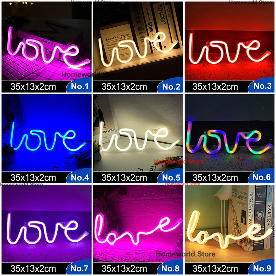Colorful LED Wall Light Decor Night Lamp