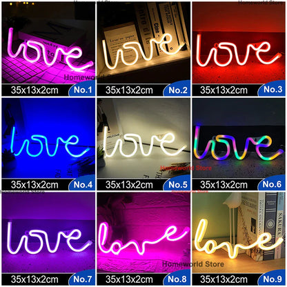 Colorful LED Wall Light Decor Night Lamp
