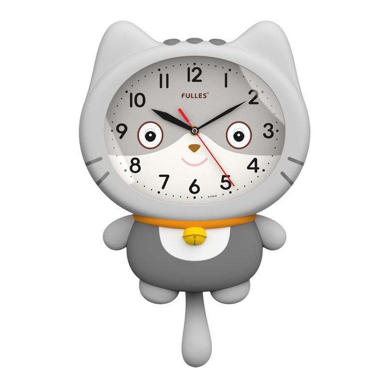 Chic Black Silent Owl Clock