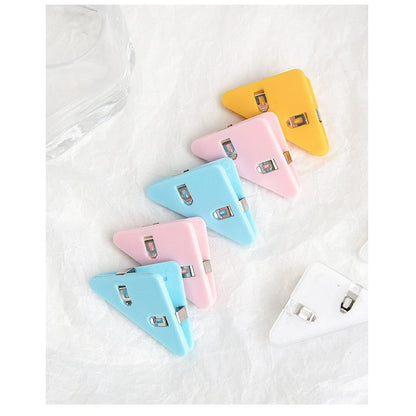 Vibrant Desk Paper Triangle Clip Organizer