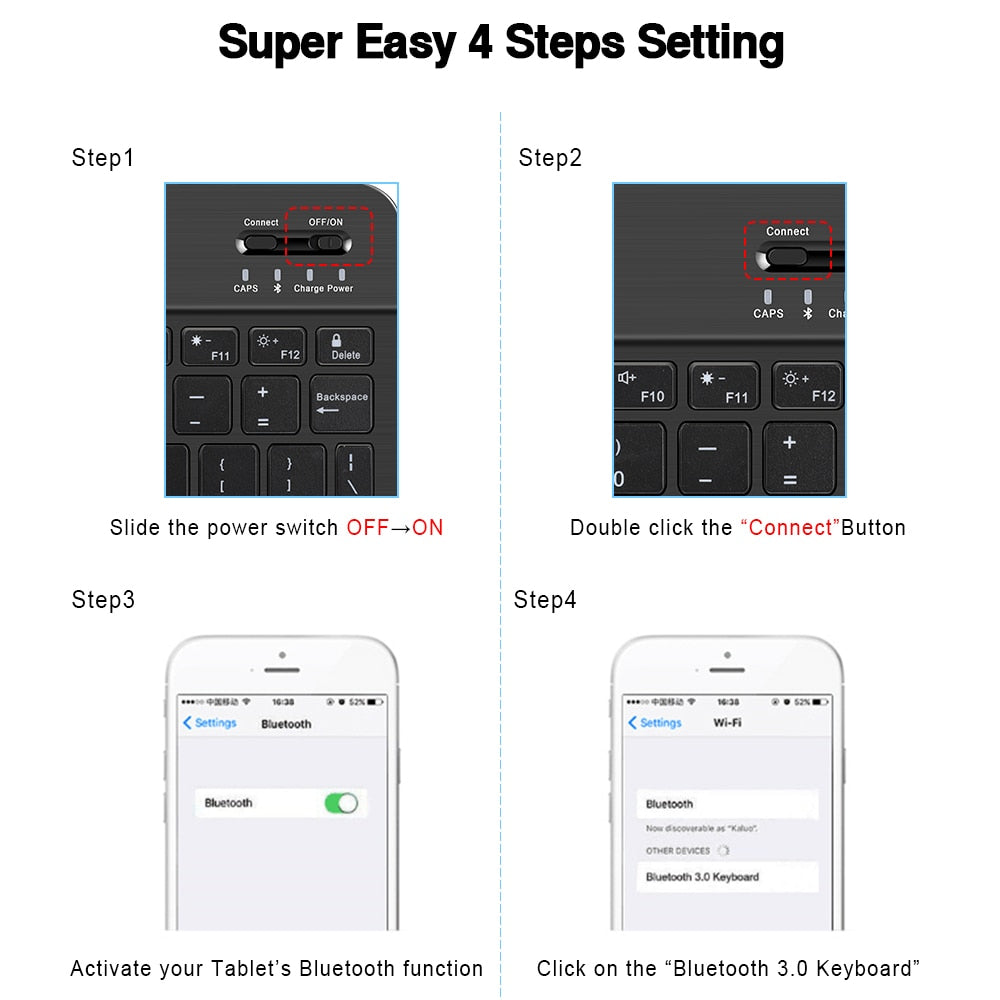 Compact Wireless Keyboard Mouse Combo