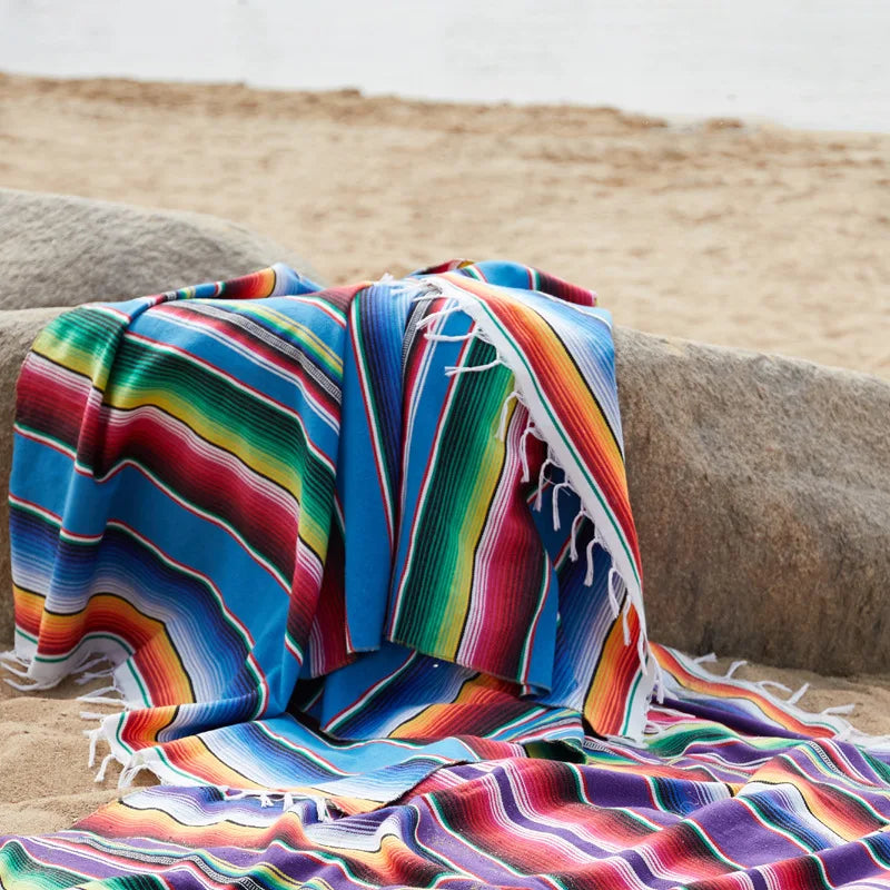 Vibrant Aztec Pattern Blanket