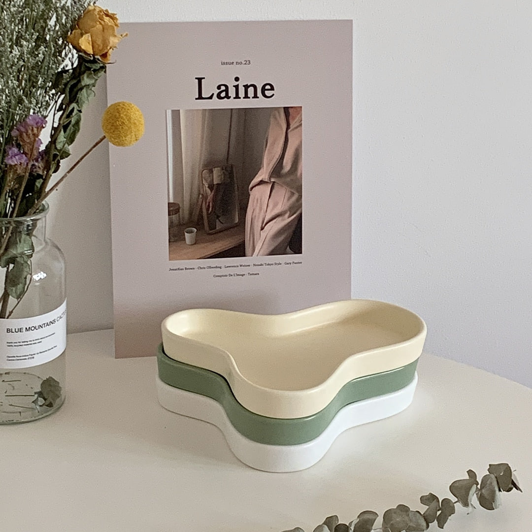 Ceramic Cloud Design Dinner Plates