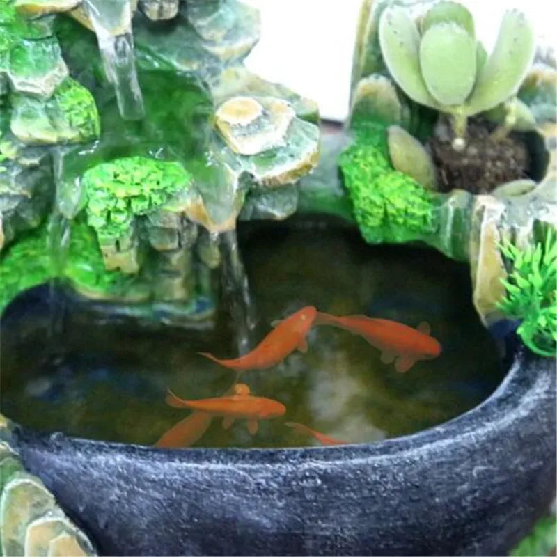 Vibrant LED Tabletop Water Feature