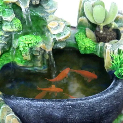 Vibrant LED Tabletop Water Feature