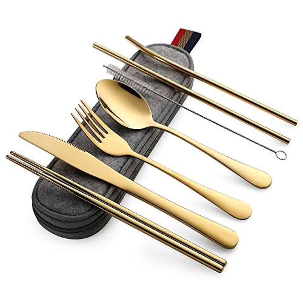 Reusable Bamboo Utensil Set - Luxicro