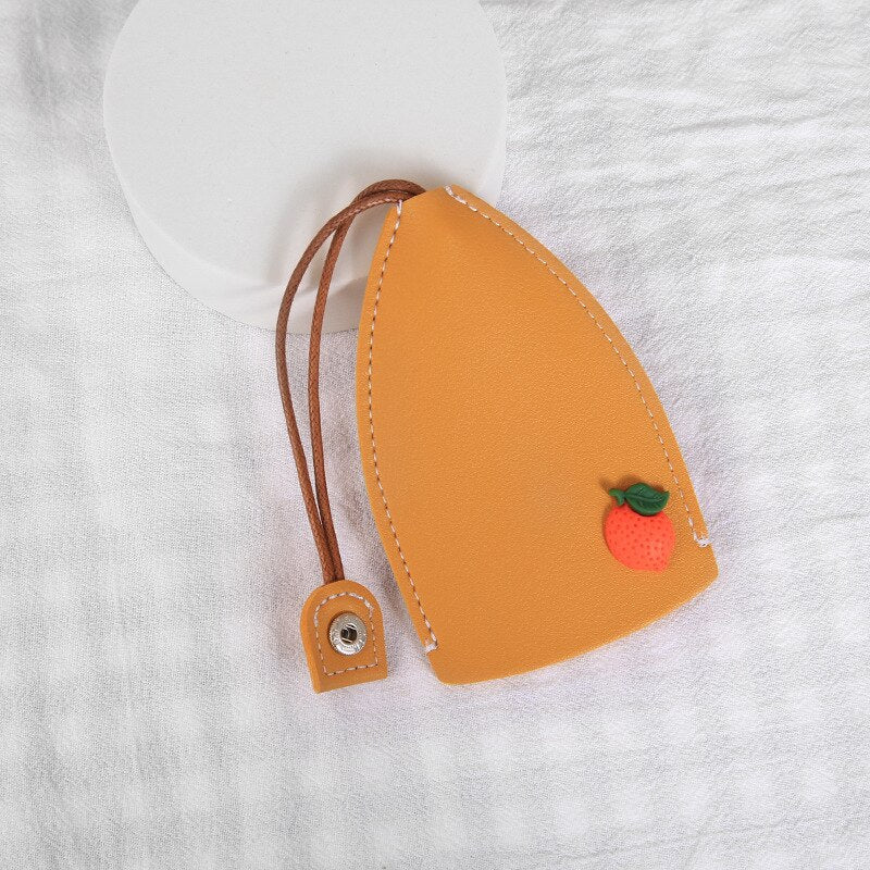 Vibrant Fruit Phone Keychain Pouch