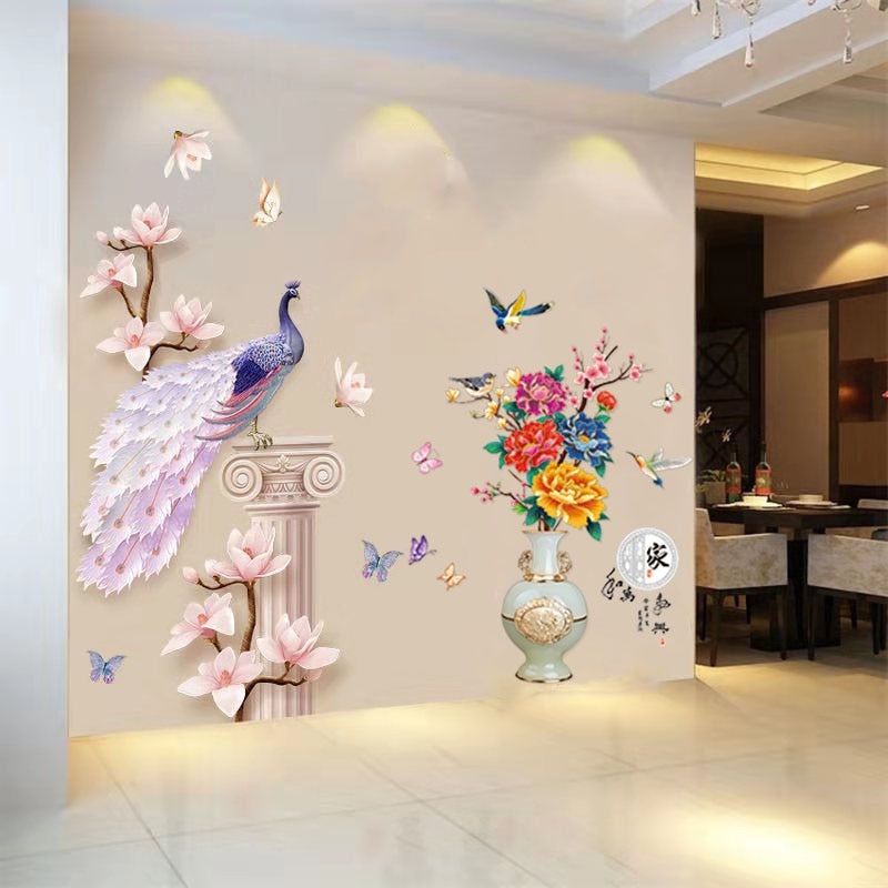 Vibrant Flower Vinyl Wall Sticker