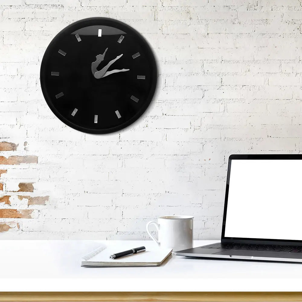 Elegant Ballerina Circular Wall Clock - Luxicro
