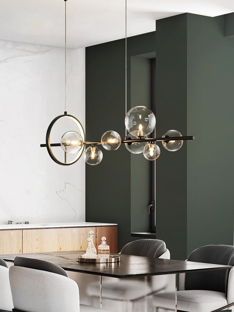 Modern Scandinavian Glass Drop Pendant Light - Luxicro