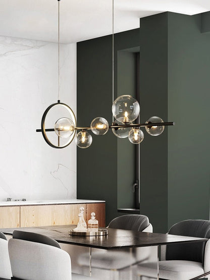 Modern Scandinavian Glass Drop Pendant Light - Luxicro