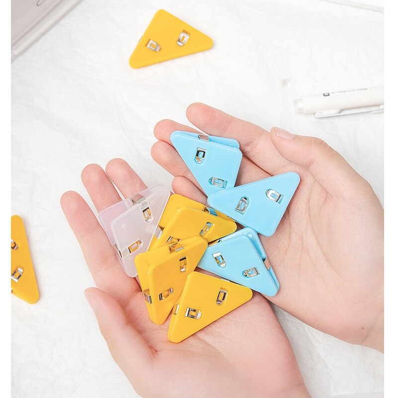 Vibrant Desk Paper Triangle Clip Organizer