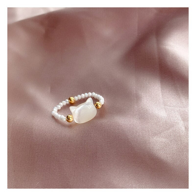 Beautiful Kitty Sterling Silver Band - Luxicro