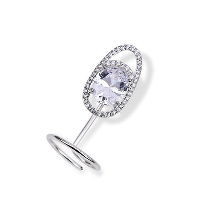 Trendy Silver Stacking Slim Ring Set