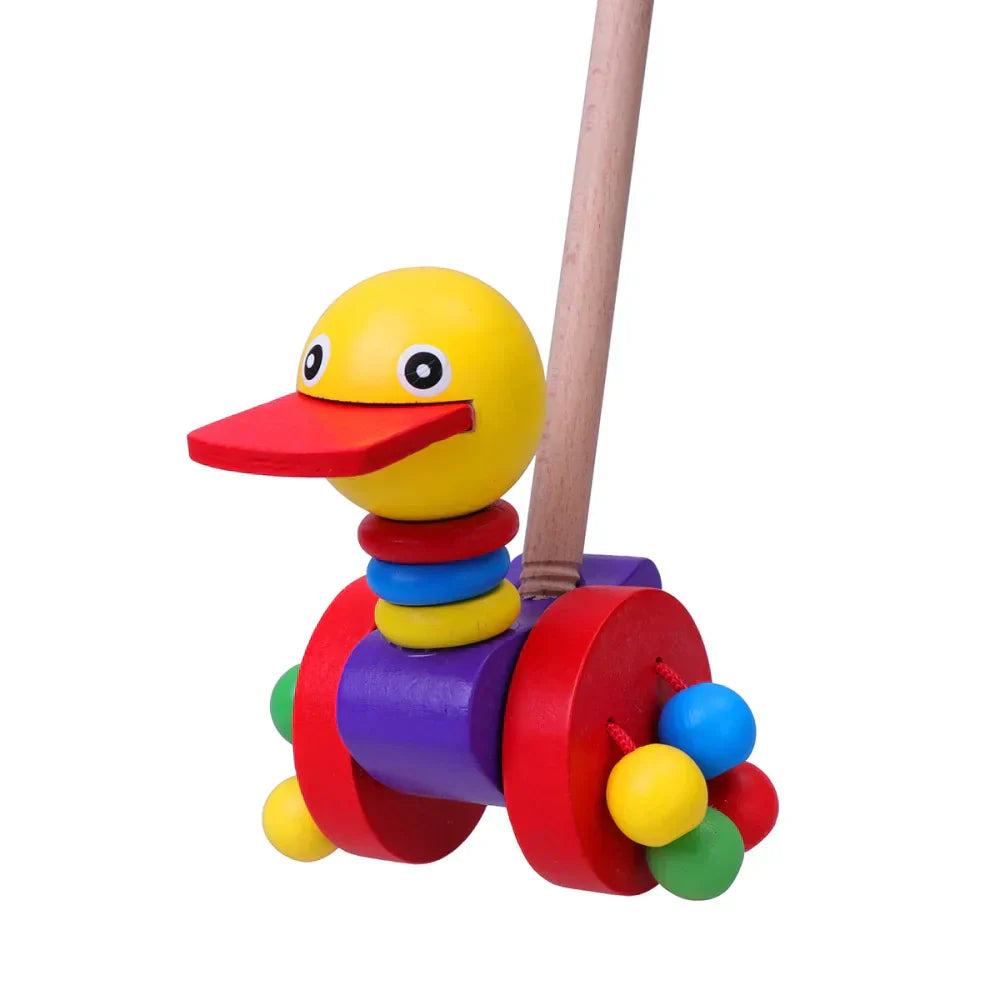 Durable Wood Baby Push Walker