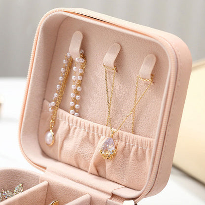 Glittering Jewelry Storage Display Case Box