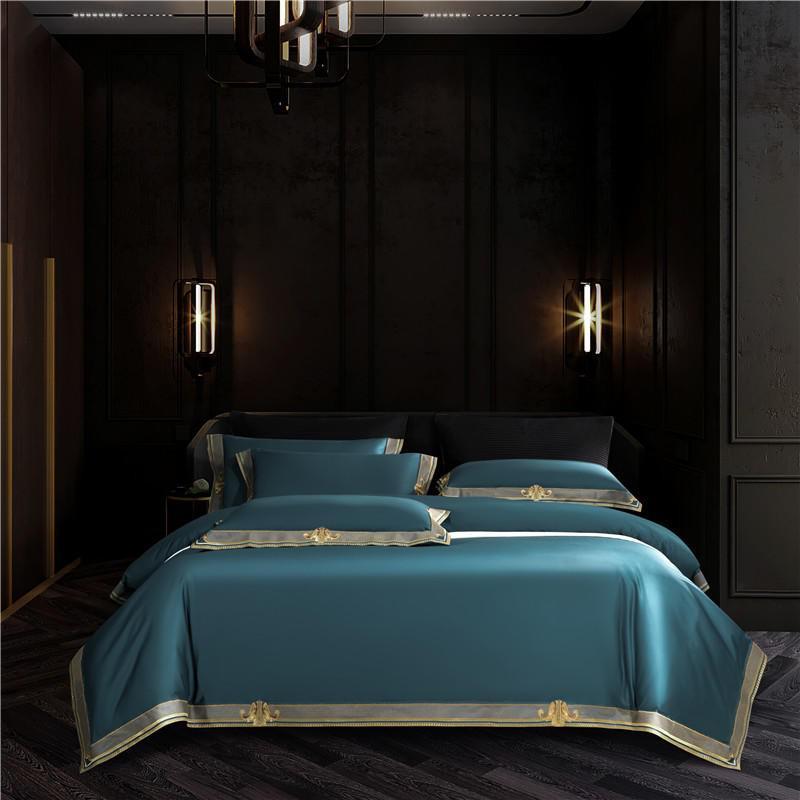 Luxury Embroidered Egyptian Cotton Bedding Set