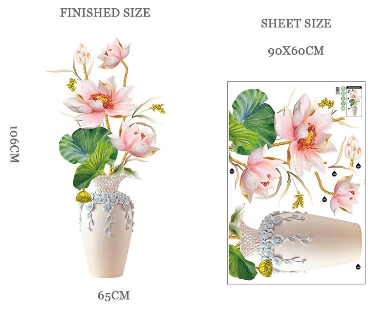 Vibrant Flower Vinyl Wall Sticker - Luxicro