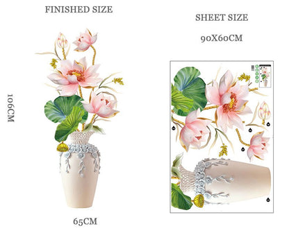 Vibrant Flower Vinyl Wall Sticker - Luxicro
