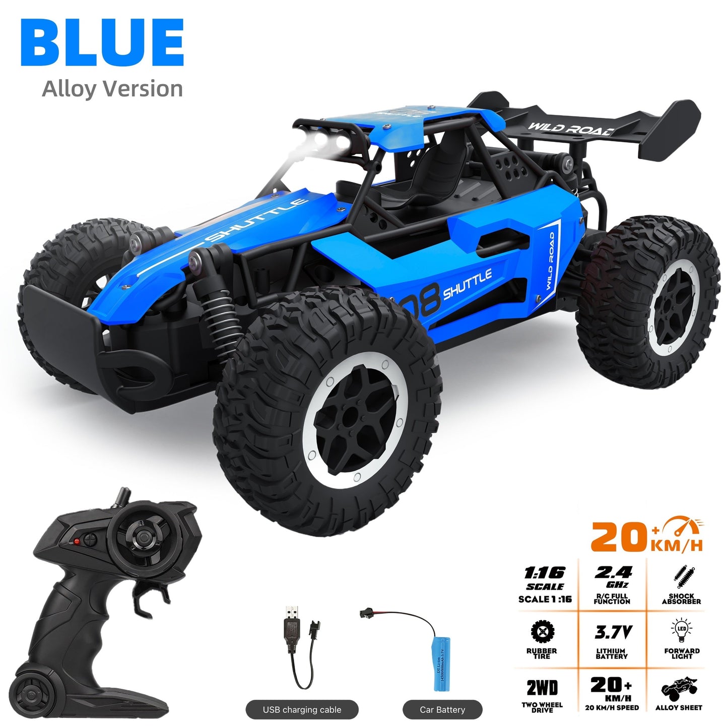 Fast Remote Control Off-Road Racing Car for Kids
