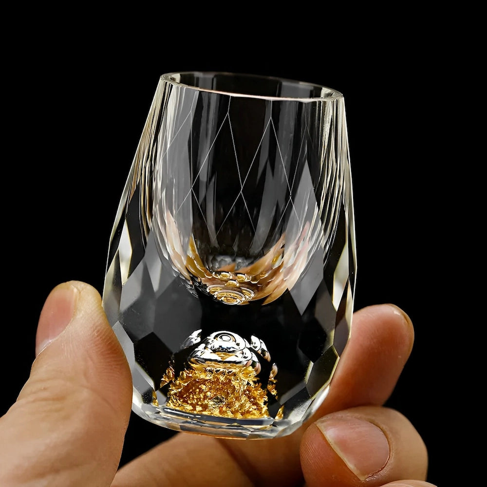 Luxury Cut Crystal Whiskey Glasses Set of 2 - Luxicro
