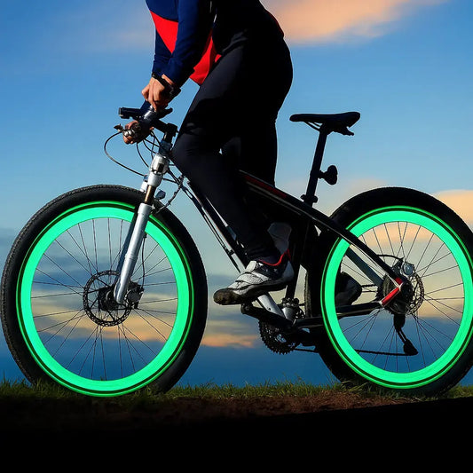 Bright LED Bike Valve Lights for Night Cycling - Luxicro