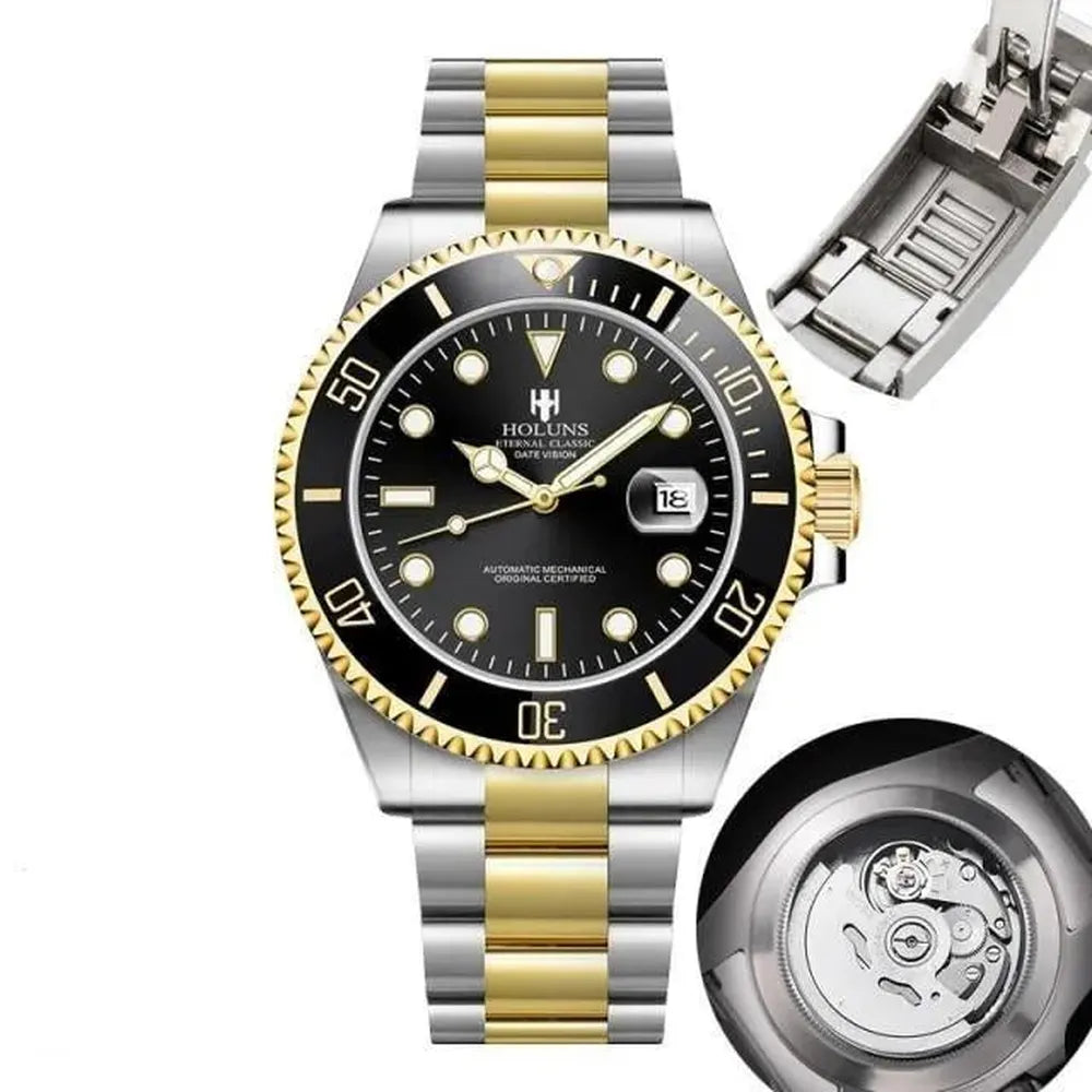 Stylish 41mm Men's Automatic Diver Watch - Luxicro