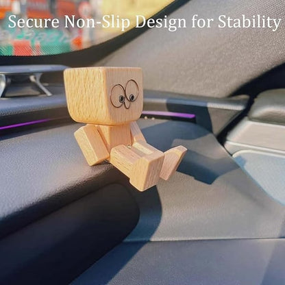 Unique Wooden Rocking Toy with Interchangeable Faces