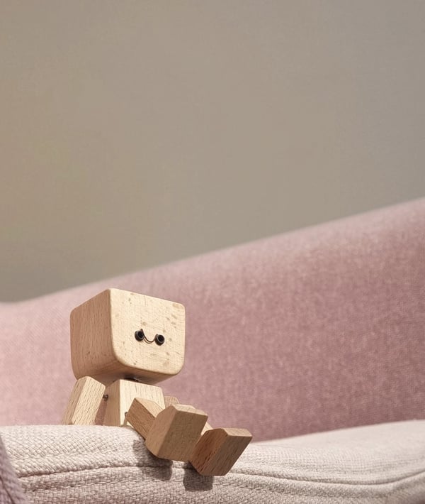 Unique Wooden Rocking Toy with Interchangeable Faces