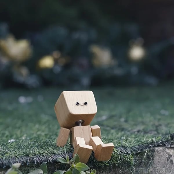 Unique Wooden Rocking Toy with Interchangeable Faces
