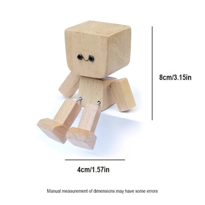 Unique Wooden Rocking Toy with Interchangeable Faces