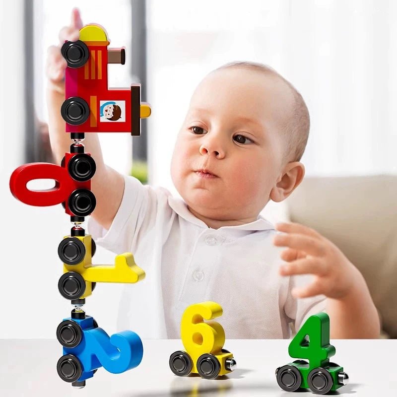 Fun Learning Wooden Number Train Toy