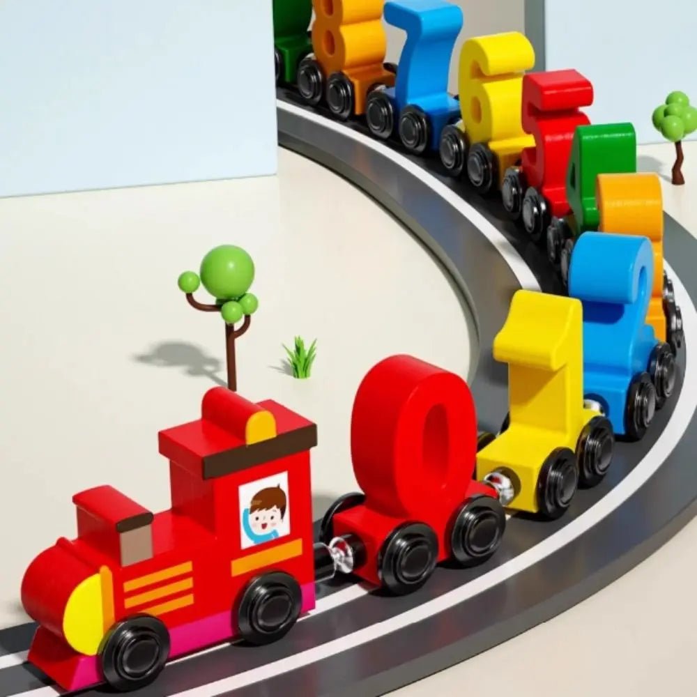 Fun Learning Wooden Number Train Toy