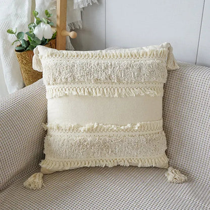 Decorative Soft Fringe Accent Pillow
