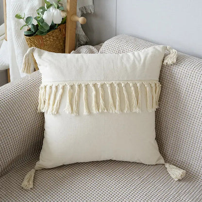 Decorative Fringed Throw Pillow