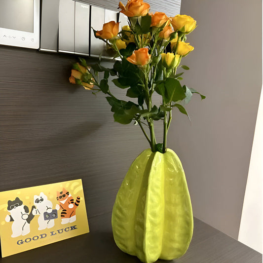 Artistic Clay Flower Vase in Decorative Design - Luxicro