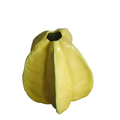 Unique Artisanal Flower Vase Starfruit Pattern