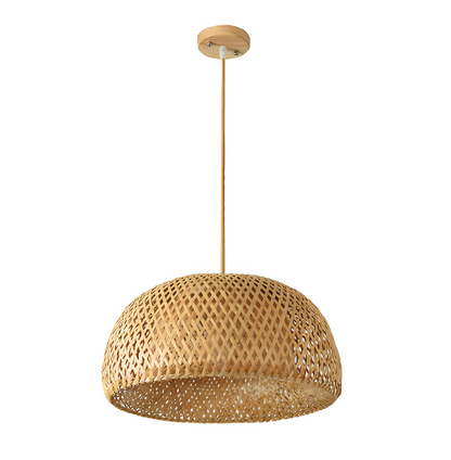 Rustic Bamboo Pendant Light