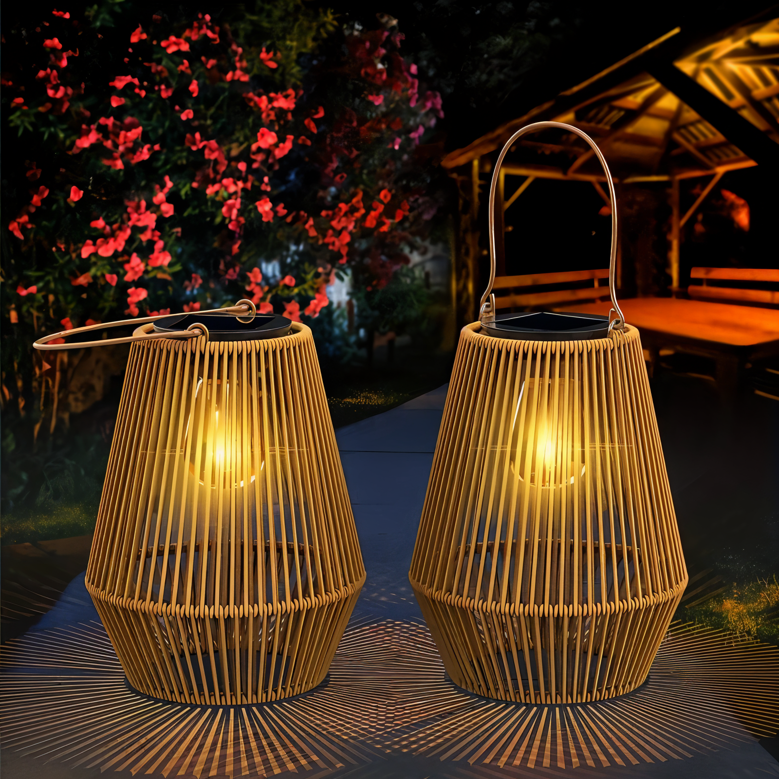 Green Energy Bamboo Outdoor Lamp - Luxicro