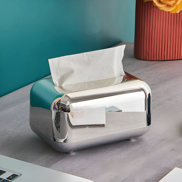 Elegant Metal Tissue Box Holder - Luxicro