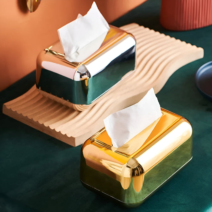 Elegant Metal Tissue Box Holder