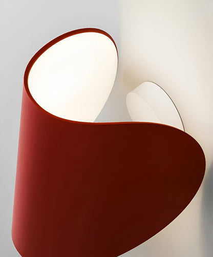 Flexible Modern Metal Wall Light with Curved Shade