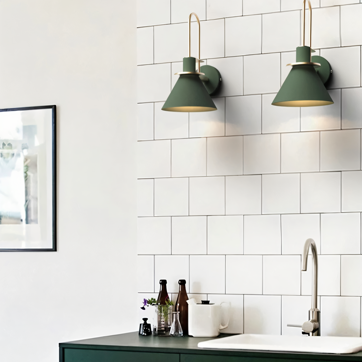 Contemporary Brass LED Wall Lamp
