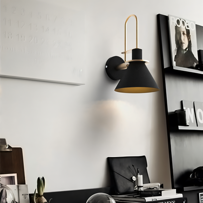 Contemporary Brass LED Wall Lamp