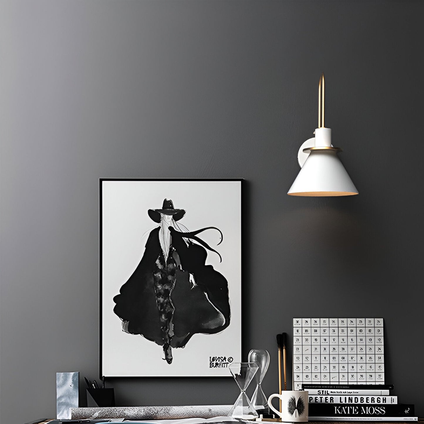 Contemporary Brass LED Wall Lamp