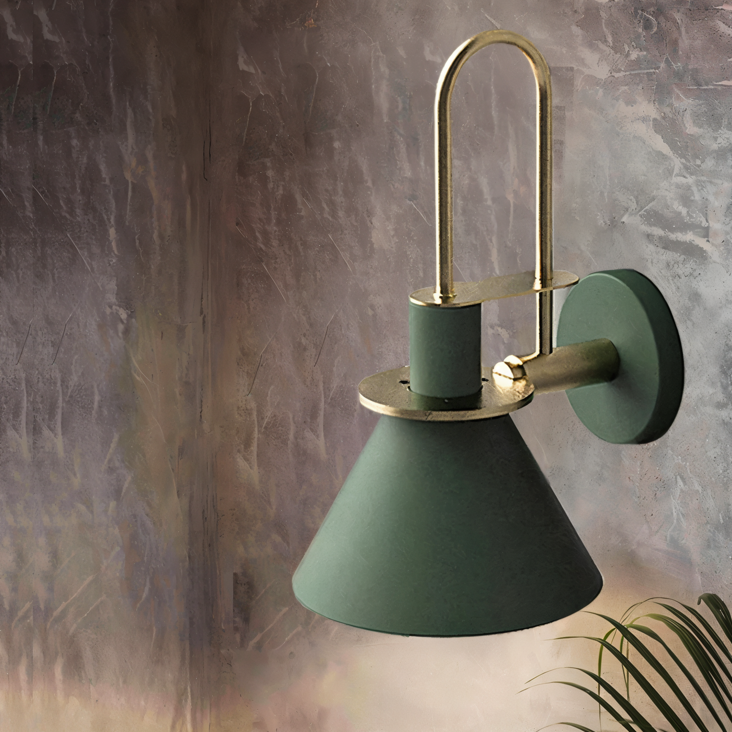 Contemporary Brass LED Wall Lamp
